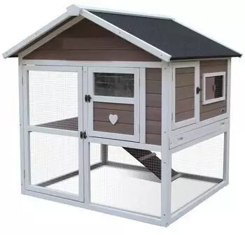Dehner Lieblinge Nagerheim Castel B106/H108/T103 cm hellbraun