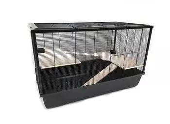 Ollesch Kleintierk&auml;fig mit Zubeh&ouml;r 100 x 54 x 61 cm