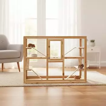 Feel2Home XXL Villa Kleintierkäfig verzinkt