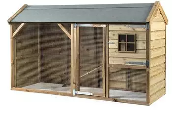 Fatmoose Holz Freigehege BunnyBase Bliss 243x95x148 cm