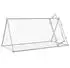 vidaXL Freilaufgehege für Kleintiere Outdoor 200x105x91cm silber