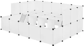 Eugad Kunststoff Kleintiergehege 181x145x72cm