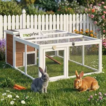 Zooprinz Freigehege Comfort mit Haus XXL wetterfest 128 cm