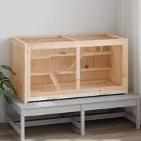 vidaXL Hamsterk&auml;fig 104 x 52 x 54 cm Massivholz Tanne