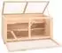 vidaXL Hamsterkäfig 104x52x54cm Tannen-Massivholz