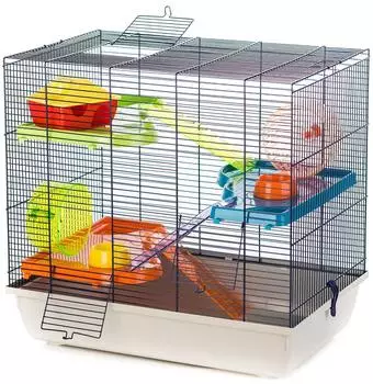 Duvo+ Teddy 2 Gigant Kleintierkäfig grau/blau 58x38x55cm (493/313)