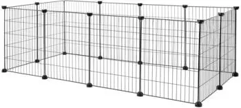 Lionto Au&szlig;engehege f&uuml;r Kleintiere, Metall, 144x74x46cm (PF00199)