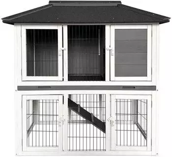 Home Deluxe Toca Kaninchenstall 115x115cm, Holz, Außengehege (71959)