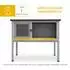 Pawhut Kaninchenstall Tannenholz, winterfest, grau, 84x43x70cm (D51-119V00GY)
