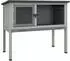 Pawhut Kaninchenstall Tannenholz, winterfest, grau, 84x43x70cm (D51-119V00GY)
