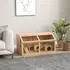 Pawhut Kleintierkäfig aus Holz mit Hängebrücke, Leitern & Hütte (D51-402V01ND)