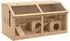 Pawhut Kleintierkäfig aus Holz mit Hängebrücke, Leitern & Hütte (D51-402V01ND)