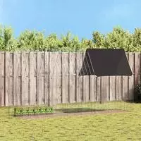 vidaXL Hasenk&auml;fig Silber 400 x 100 x 210 cm Verzinkter Stahl