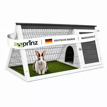 Zooprinz Felix 095 Kleintierhaus mit Freigehege, Kiefernholz, 115&times;56,5&times;48cm