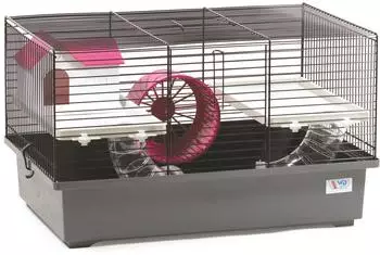 Ollesch Kleintierk&auml;fig f&uuml;r M&auml;use, Hamster & Nager 49x32,5x29cm mit Zubeh&ouml;r