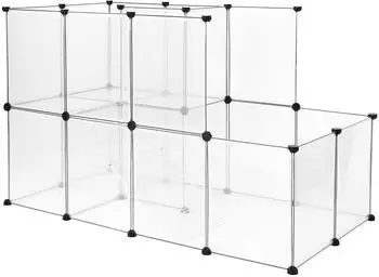 Lionto Freigehege Kunststoff 2 Etagen, 147x75x92cm