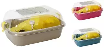 Duvo+ Hamsterkäfig Candy 44x34x20cm mit Trinkflasche, Rad & Rampe (397/280)