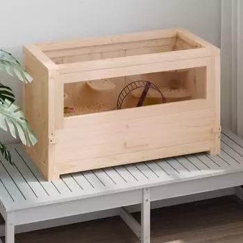 vidaXL Hamsterk&auml;fig Massivholz Fichte 60x30x35cm