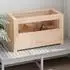 vidaXL Hamsterkäfig Massivholz Fichte 60x30x35cm