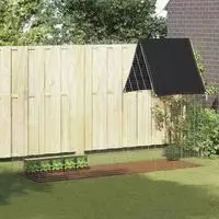 vidaXL Hasenk&auml;fig Silber 300 x 100 x 210 cm Verzinkter Stahl