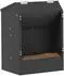 vidaXL Kaninchenfütterer schwarz 33,5x25,5x45,5cm (874591)