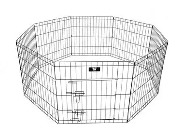 Spocado United Freilaufgehege, faltbar, 8-teilig, 61&times;61cm, schwarz