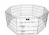 Spocado United Freilaufgehege, faltbar, 8-teilig, 61×61cm, schwarz