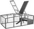 Trixie Freilaufgehege XL mit Abdeckung, Holz, grau, 233×79×116cm (62288)