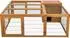 Trixie Freilaufgehege mit Abdeckung, Holz, 150×53×150cm, dunkelbraun (62280)