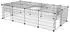 Trixie Freilaufgehege mit Abdeckung, Metall, 152×38×72cm, schwarz (62283)