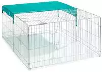 Kerbl - Freilaufgehege 144x112x60 Cm Gehege F&uuml;r Hasen Kaninchen Auslaufgehege
