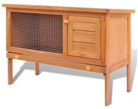 vidaXL Kaninchenstall Kleintierhaus Hasenstall 1 Ebene Holz