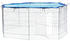 TecTake Freilaufgehege mit Sicherheitsnetz Ø 145cm (402393) blau