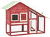 Rot: vidaXL Kaninchenstall 140x63x120cm Tanne