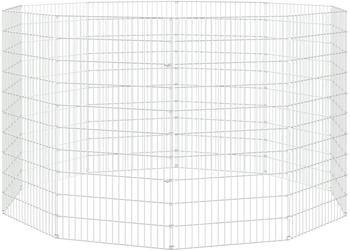 vidaXL Kaninchenkäfig 10 Paneele 54x100cm verzinktes Eisen (171583)