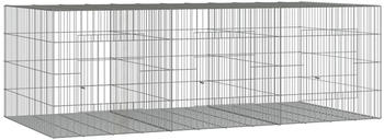 vidaXL Kaninchenkäfig 3 Paneele 163x79x54cm verzinktes Eisen (171569)