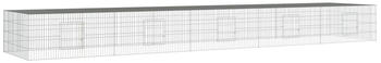 vidaXL Kaninchenkäfig 5 Paneele 541x109x54cm verzinktes Eisen (171566)