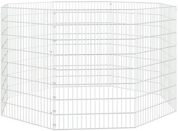 vidaXL Kaninchenkäfig 8 Paneele 54x80cm verzinktes Eisen (171578)