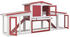 vidaXL Großer Stall rot und weiß 204x45x85cm Holz (170845)
