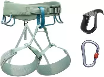 Black Diamond Women's Momentum Harness Pilot Package (XL) (Mint)
