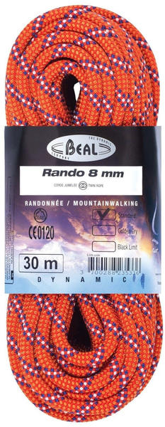 Beal Rando 8 Mm 30 m Orange