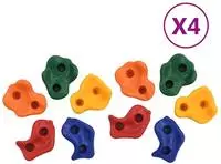 vidaXL Klettersteine 40 Stk. PE Mehrfarbig