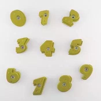 Entre Prises Klettergriffe Numbers, gelb
