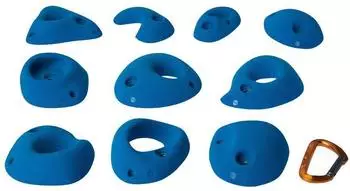 Entre Prises Easy Pockets L Klettergriffe, 10er-Set, PE, blau