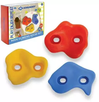 Schildkröt Klettergriffe für Kinder, 12-teilig, 3 Formen (970720)