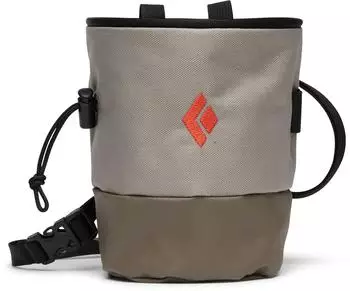 Black Diamond Mojo Zip Chalk Bag - Chalkbag, S/M, grau (Moonstone)