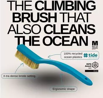 8b+ Save The Ocean - Boulderbürste, beige (Natural)