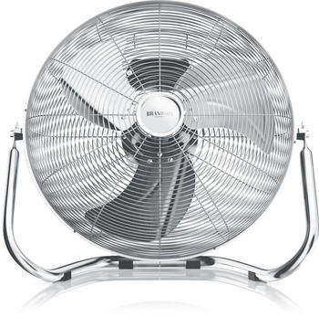 Brandson Windmaschine Bodenventilator &Oslash; 50cm 160 W / neigbarer Ventilatorkopf 40417163-0 silberfarben
