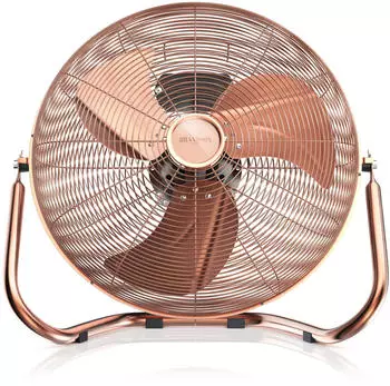 Brandson Windmaschine Bodenventilator &Oslash; 50cm 160 W / neigbarer Ventilatorkopf 71667707-0 braun