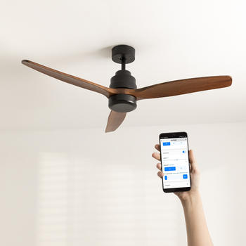 CREATE WINDSTYLANCE DC schwarz & dunkles Holz WLAN